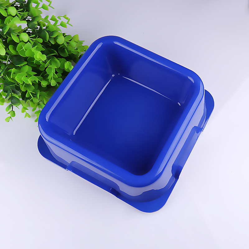 Portable Square Pet Bowl Non-Slip Leak-Proof Pet Bowl Multi-Color Optional Dog Edible Bowl Quality Assurance Portable Square Pet Bowl Non-Slip Leak-Proof Pet Bowl Multi-Color Optional Dog Edible Bowl Quality Assurance