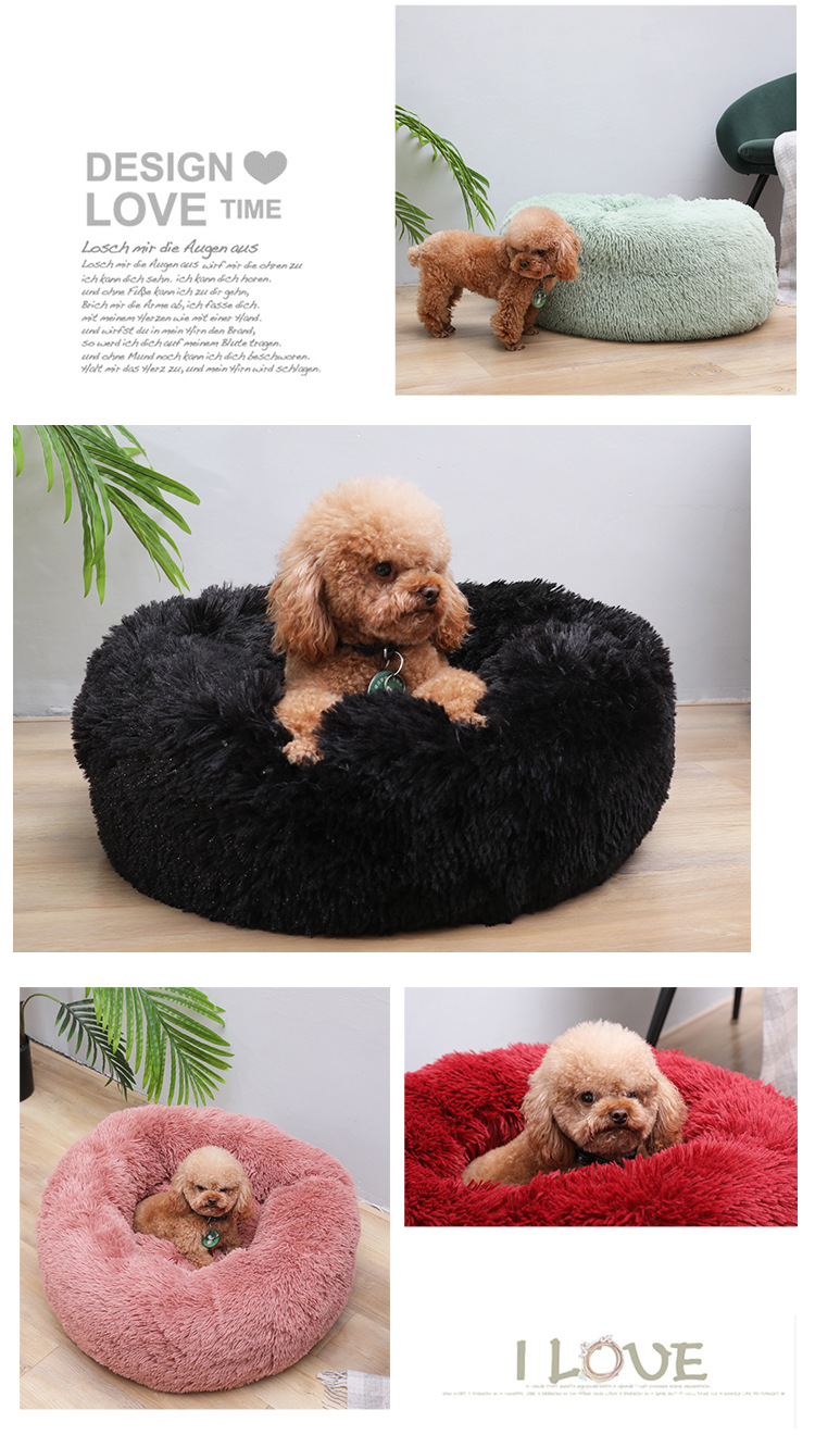 Pet Supplies Cross-Border Doghouse Cathouse round the Shaggy Dog Mat Autumn and Winter Pet Bed Cat Mattress Pet Nest Pet Supplies Cross-Border Doghouse Cathouse round the Shaggy Dog Mat Autumn and Winter Pet Bed Cat Mattress Pet Nest