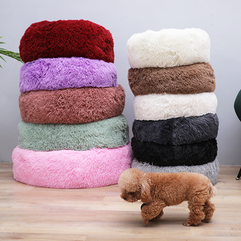 Pet Supplies Cross-Border Doghouse Cathouse round the Shaggy Dog Mat Autumn and Winter Pet Bed Cat Mattress Pet Nest Pet Supplies Cross-Border Doghouse Cathouse round the Shaggy Dog Mat Autumn and Winter Pet Bed Cat Mattress Pet Nest