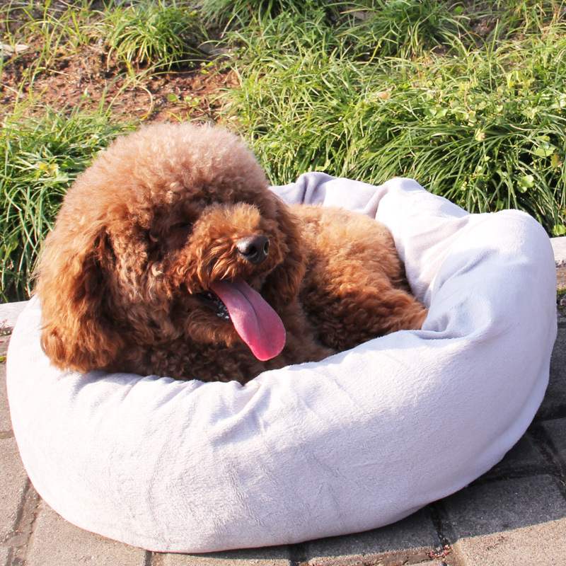 Kennel VIP Bichon Coral Velvet Cotton Pet Nest Mat Detachable Teddy Doghouse in Dogs and Cats Are Bichon Soft Bed Cotton Pet Nest