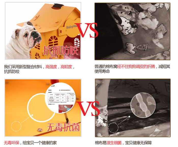 Environment-friendly plastic chihuahuas small and medium-sized dogs with pet nest convenient outdoor cage. Environment-friendly plastic chihuahuas small and medium-sized dogs with pet nest convenient outdoor cage.