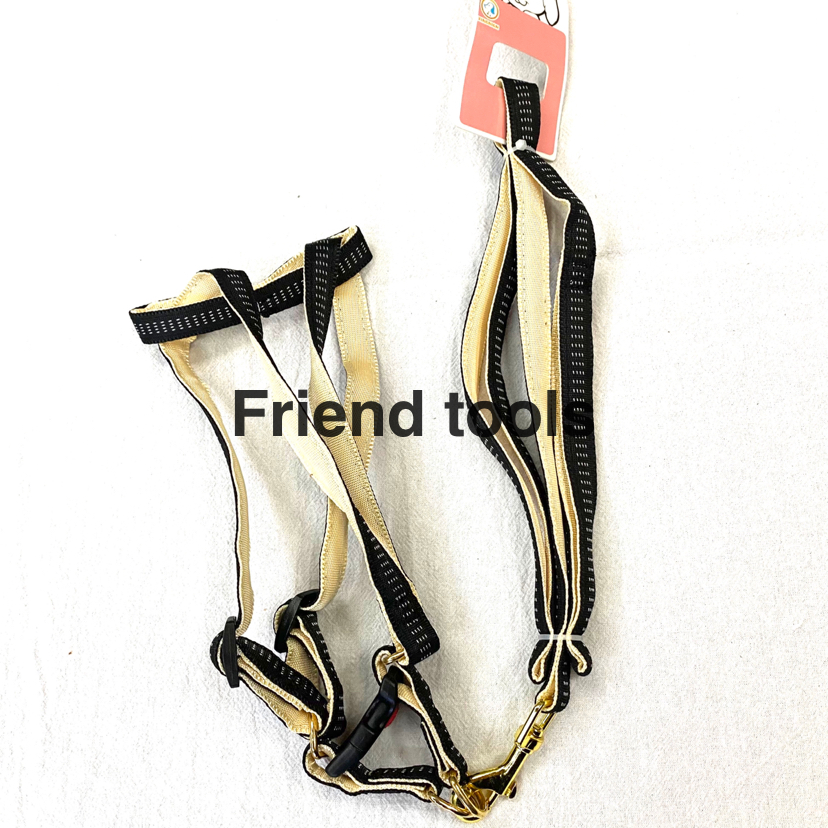 Pet Chain Quilted Cotton Flat Rope Chest and Back Hand Holding Rope
