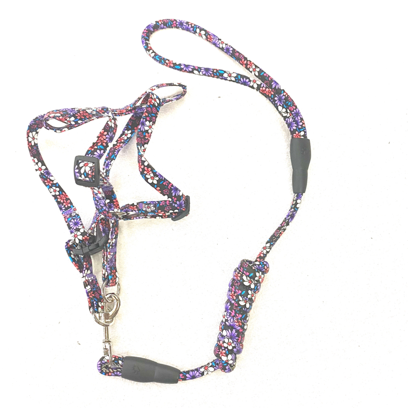 Pet Chain Dog Cat Hand Holding Rope Five-Color Flower Material Leather Pet Chain Dog Cat Hand Holding Rope Five-Color Flower Material Leather