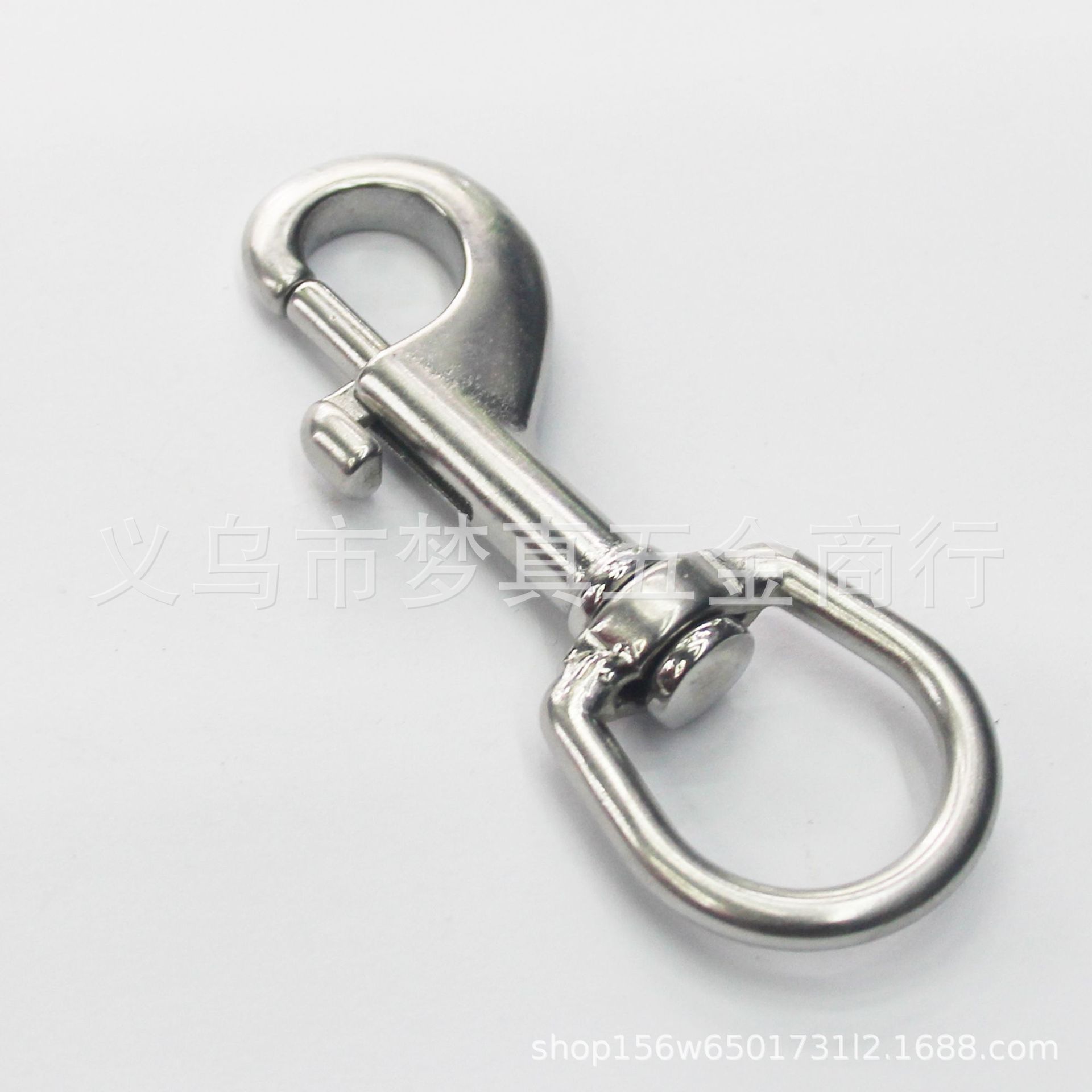 Stainless steel 304316 key chain universal hook spring hook Yiwu hardware rope pet chain dog chain key chain