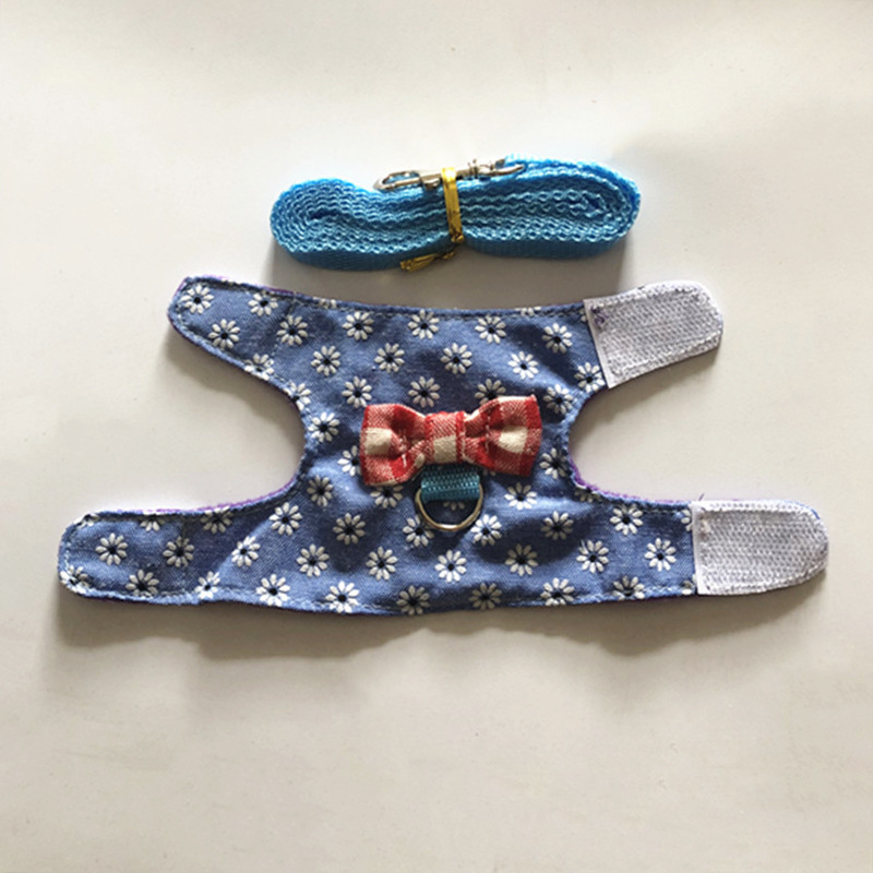 Whole Baby Rabbit Traction Rope Totoro Chest Strap Snow Mink Squirrel Hamster Dutch Pig Pet Rope Slip Mouse Rope