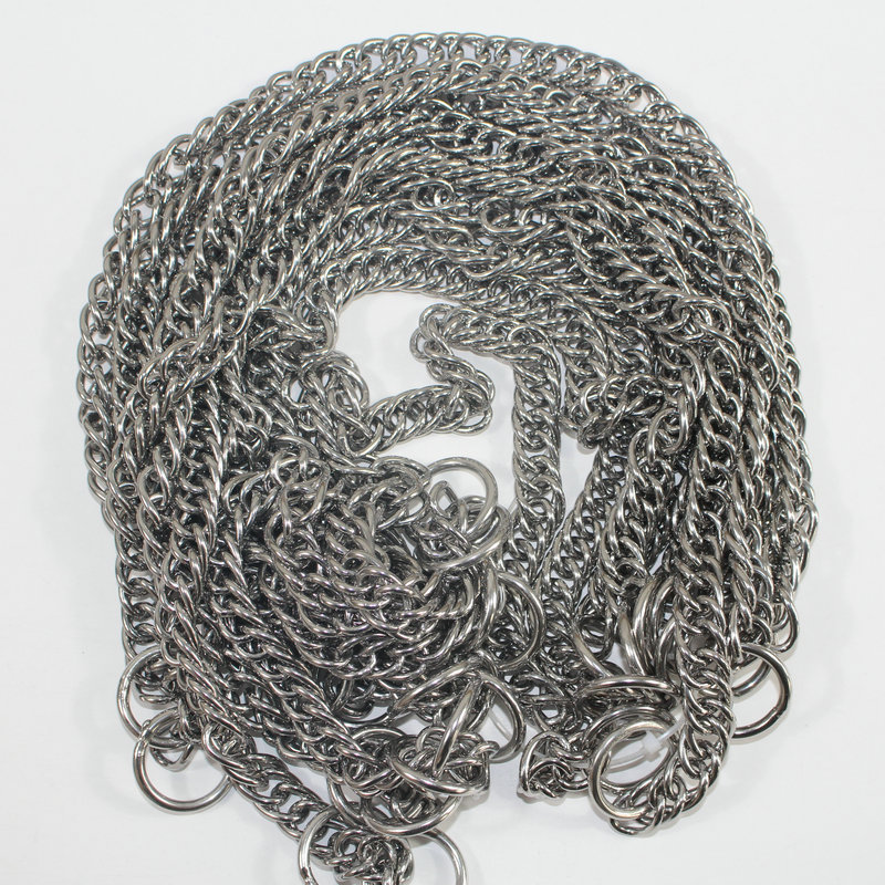 Double Twisted Stainless Steel P Chain Stainless Steel Pet Chain Grinding Training P Chain Large Dog Dog Collar Anti-Bite Control Chain Double Twisted Stainless Steel P Chain Stainless Steel Pet Chain Grinding Training P Chain Large Dog Dog Collar Anti-Bite Control Chain