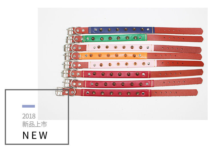 Customized Pet Chain New Cowhide Dog Cover Traction Belt Dog Traction Necklet Set Dog Leash Wholesale Processing Customized Pet Chain New Cowhide Dog Cover Traction Belt Dog Traction Necklet Set Dog Leash Wholesale Processing