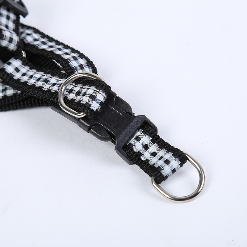 Love is still pet wholesale spot pet rope grid patch cloth with chest and back dog leash manufacturers direct sales