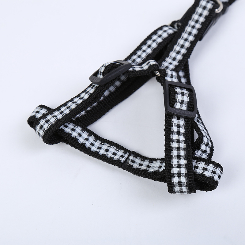 Love is still pet wholesale spot pet rope grid patch cloth with chest and back dog leash manufacturers direct sales