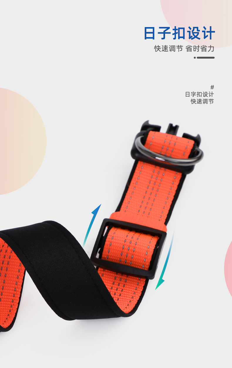 Factory Direct Sales Hot Sale Luminous Reflective Hand Holding Rope Nylon Bandana Double D Buckle Adjustable Dog Collar Pet Rope Wholesale Factory Direct Sales Hot Sale Luminous Reflective Hand Holding Rope Nylon Bandana Double D Buckle Adjustable Dog Collar Pet Rope Wholesale