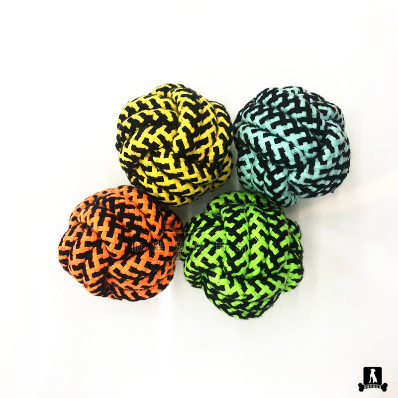 New serpentine PET Supplies cotton rope toy PET rope nibble toy ball manufacturers directly costume