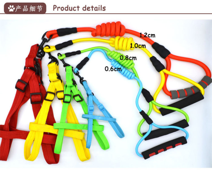 Pet rope pure color hot style dog chest strap set teddy golden hair comfortable soft traction rope factory direct sale. Pet rope pure color hot style dog chest strap set teddy golden hair comfortable soft traction rope factory direct sale.