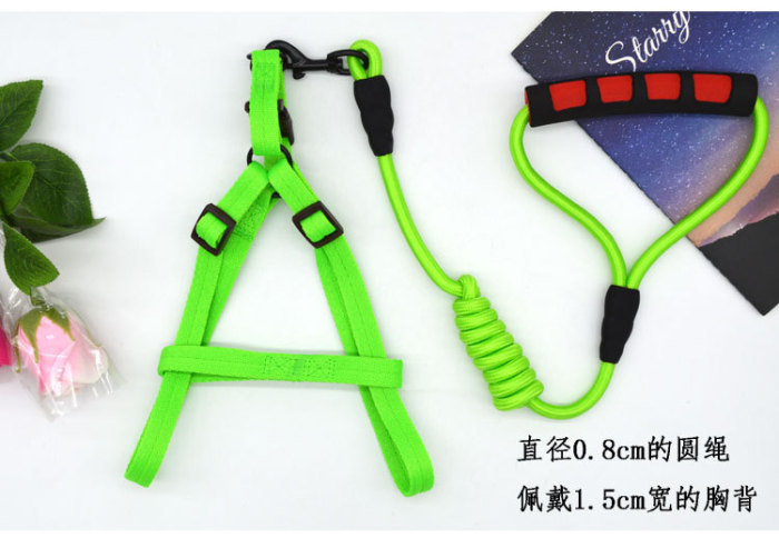 Pet rope pure color hot style dog chest strap set teddy golden hair comfortable soft traction rope factory direct sale. Pet rope pure color hot style dog chest strap set teddy golden hair comfortable soft traction rope factory direct sale.