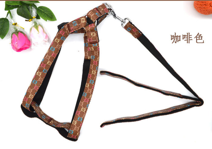 Manufacturer direct selling medium large dog pet rope PU leather high fashion rope new soft leather bra straps.