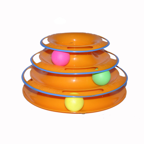 Pet supplies new cat tri-layer recreation plate cat rotating plate to amuse the cat artifact cat puzzle toy track ball