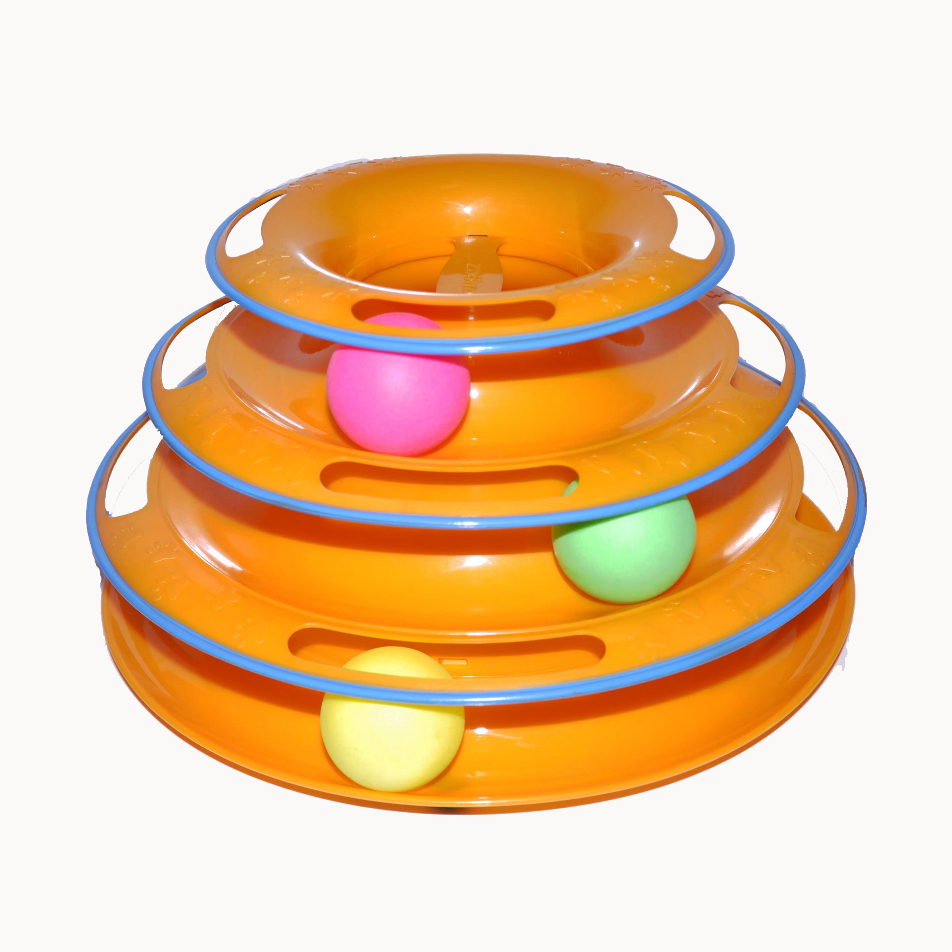 Pet supplies new cat tri-layer recreation plate cat rotating plate to amuse the cat artifact cat puzzle toy track ball Pet supplies new cat tri-layer recreation plate cat rotating plate to amuse the cat artifact cat puzzle toy track ball