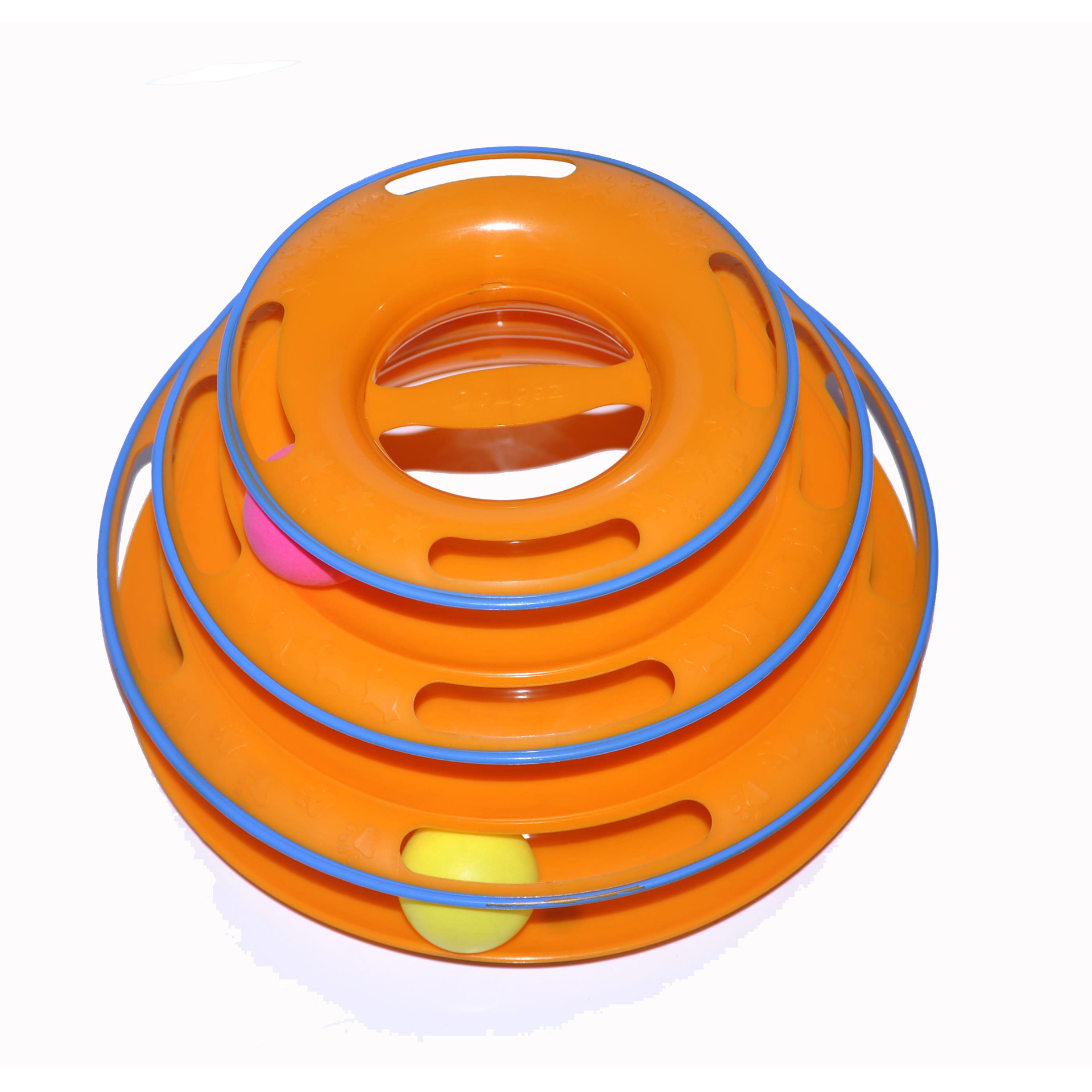 Pet supplies new cat tri-layer recreation plate cat rotating plate to amuse the cat artifact cat puzzle toy track ball Pet supplies new cat tri-layer recreation plate cat rotating plate to amuse the cat artifact cat puzzle toy track ball