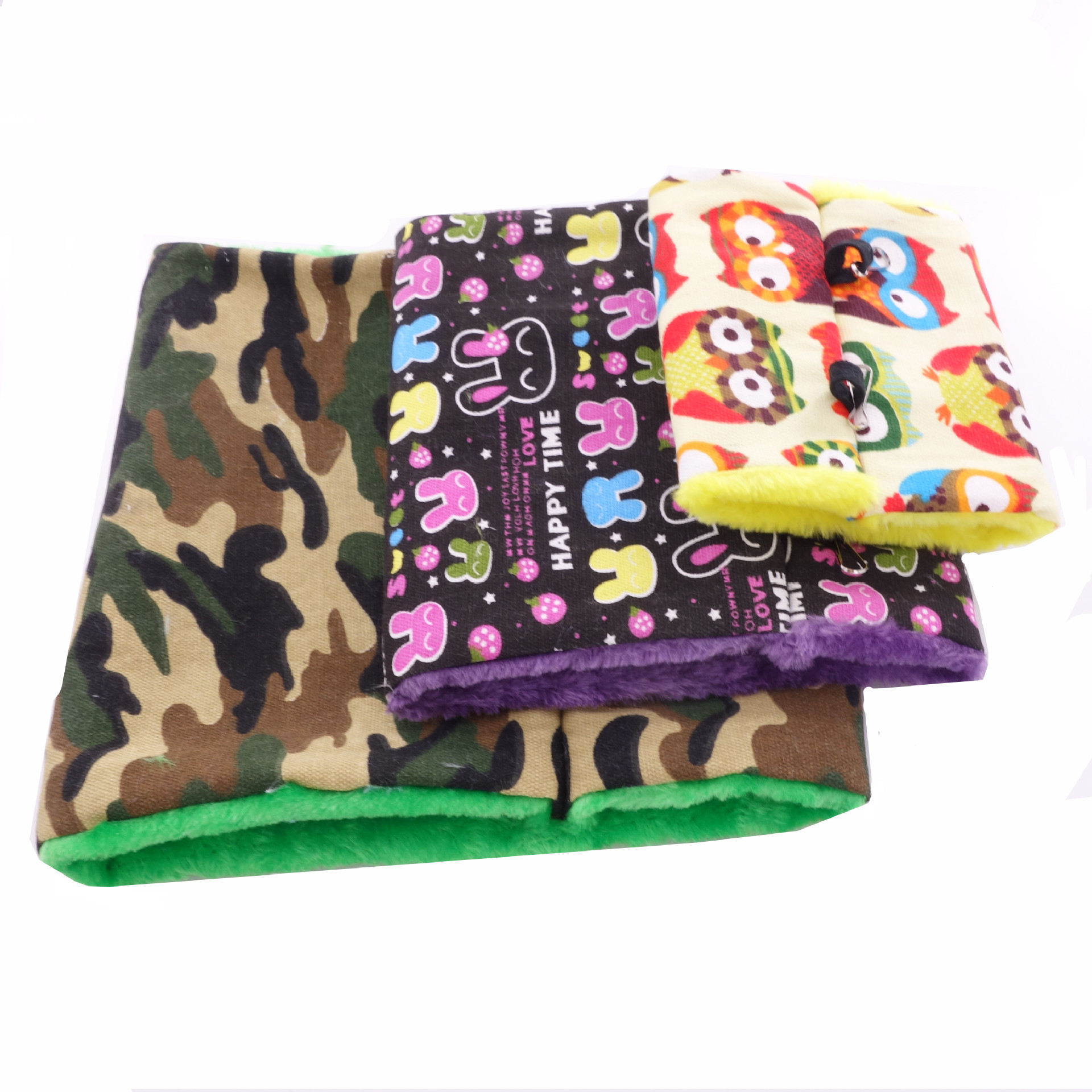 Parrot Small Sun Hammock Bird Nest Warm Thickened Triangle Cotton Pet Nest Sugar Glider Hammock Cotton Pet Nest Toy