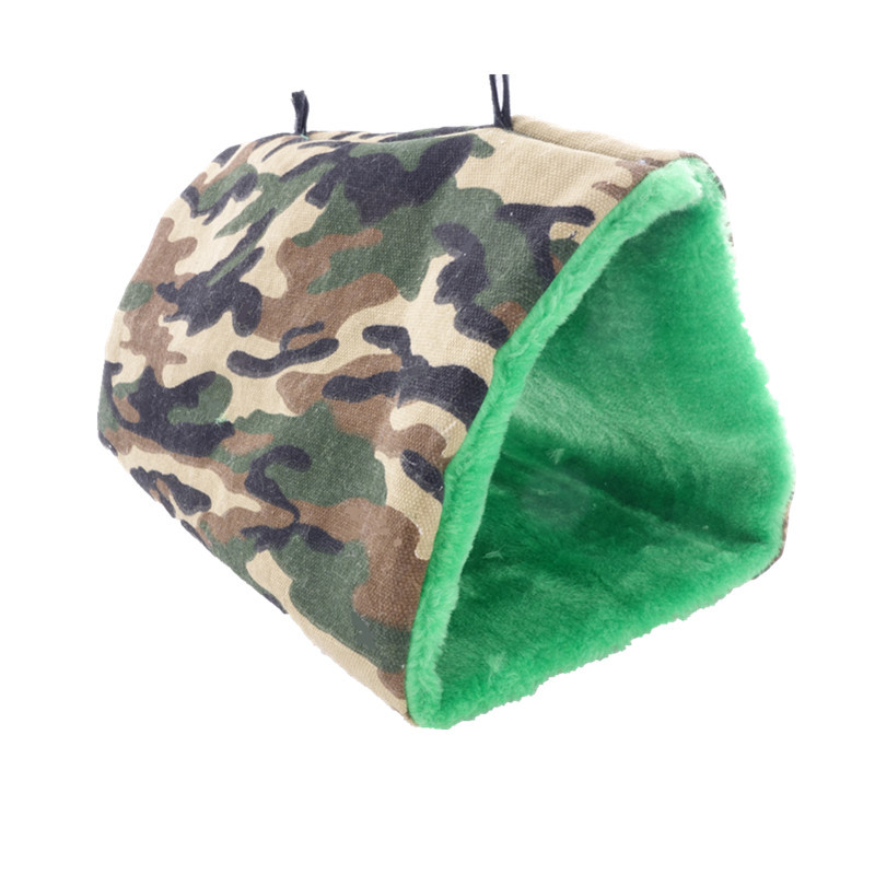 Parrot Small Sun Hammock Bird Nest Warm Thickened Triangle Cotton Pet Nest Sugar Glider Hammock Cotton Pet Nest Toy