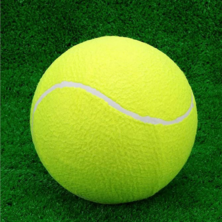 Big Tennis Sign 24cm Inflatable Tennis Holiday Activity Gift Pet Tennis 9.5-Inch Pet Bite Toy