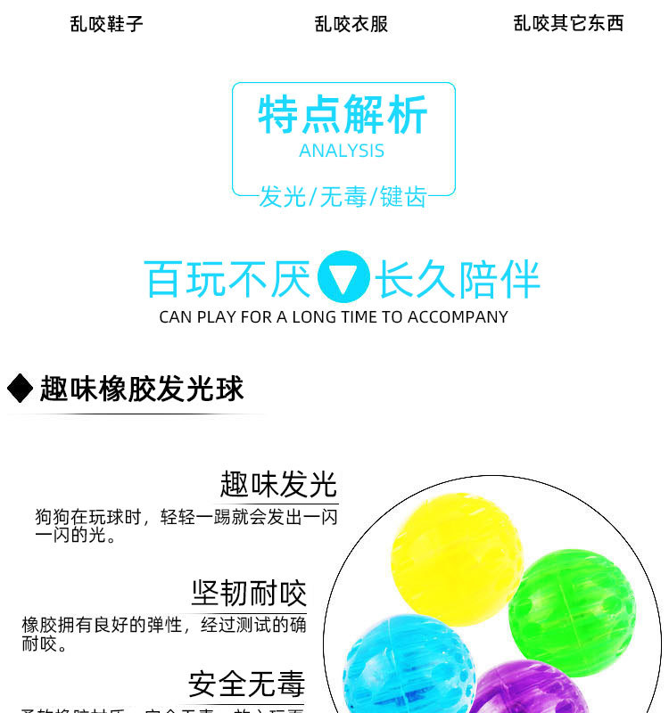 Pet Toy Ball Rubber Elastic Flash Dog Toy Pet Bite-Resistant Molar Tooth Cleaning Toy Ball Pet Dog Bite Ball Pet Toy Ball Rubber Elastic Flash Dog Toy Pet Bite-Resistant Molar Tooth Cleaning Toy Ball Pet Dog Bite Ball