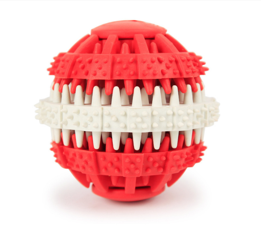 Pet Toy Ball Rubber Ball Bite-Resistant Molar Tooth Cleaning Ball Pet Molar Toy Rubber Dog Toys