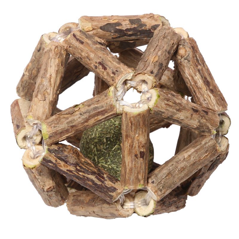 Factory Direct Sales Large Mu Tianmiao Exquisite Ball Molar Rod Cat Toy Ball Catnip Bite-Resistant Tooth Cleaning Cat Supplies