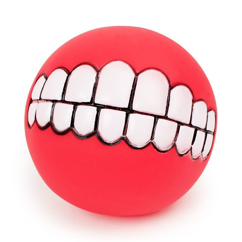 Pet Toy Ball Sound Tooth Ball Dog Bite Sound Toy Vinyl Toy Factory Direct Sales
