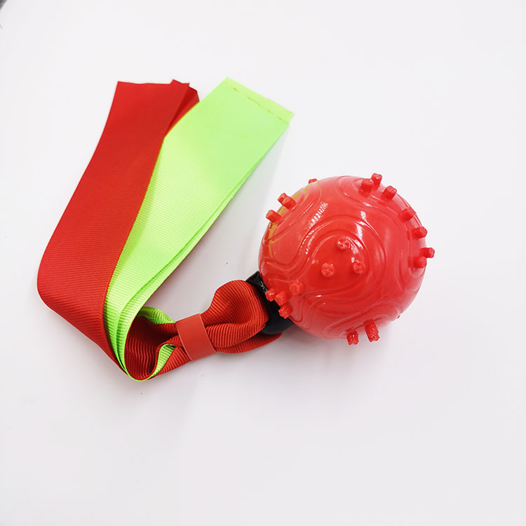 Pet Toy Molar Tooth Cleaning Ball TPR Ribbon Dog Sound Toy Environmental Protection Dog Training Bite-Resistant Ball Factory Price Direct Sales Pet Toy Molar Tooth Cleaning Ball TPR Ribbon Dog Sound Toy Environmental Protection Dog Training Bite-Resistant Ball Factory Price Direct Sales