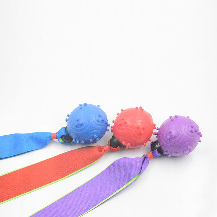 Pet Toy Molar Tooth Cleaning Ball TPR Ribbon Dog Sound Toy Environmental Protection Dog Training Bite-Resistant Ball Factory Price Direct Sales Pet Toy Molar Tooth Cleaning Ball TPR Ribbon Dog Sound Toy Environmental Protection Dog Training Bite-Resistant Ball Factory Price Direct Sales