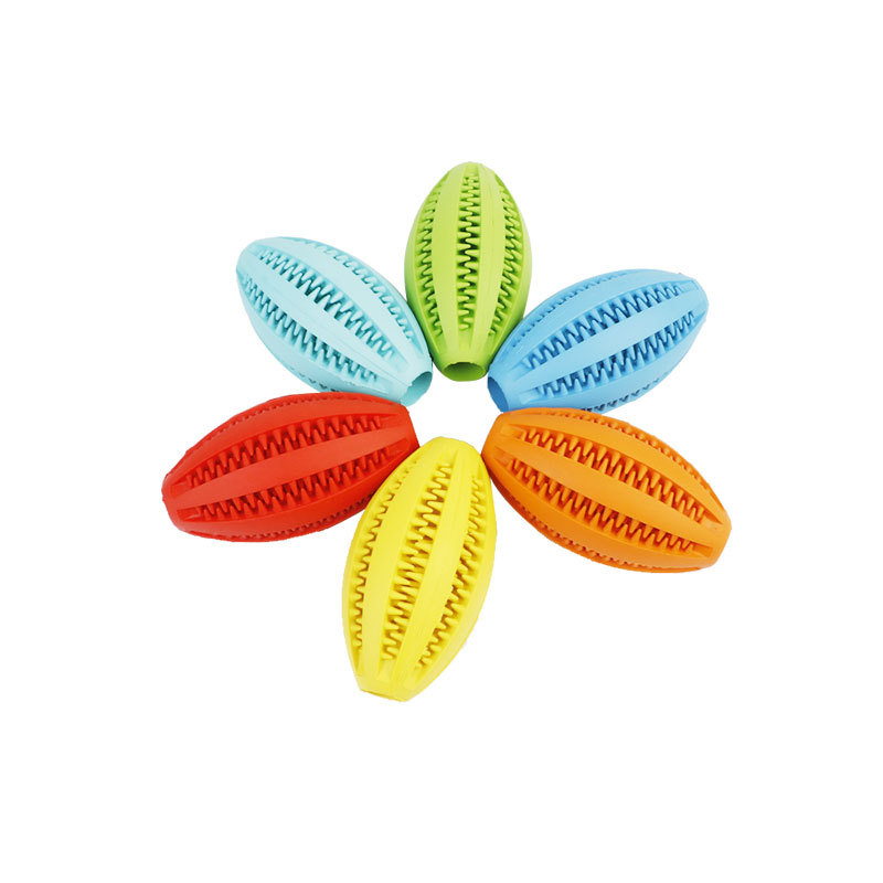 Bite-Resistant Molar Pet Toy Dog Tooth Cleaning Toy Ball Rubber Pet Watermelon Toy Ball Wholesale