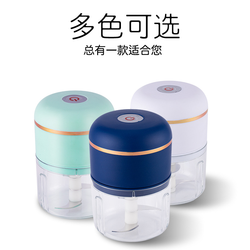 Electric Meat Grinder Garlic Press Garlic Smasher USB Charging Grate Garlic Peel Garlic Garlic Press Egg Beater Wireless Meshed Garlic Device
