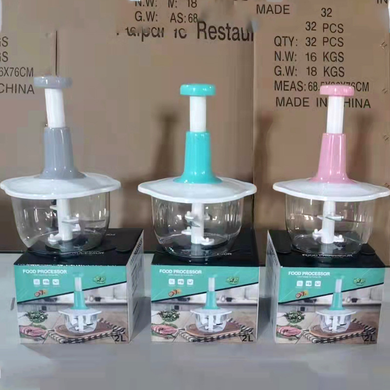 Press Type Manual Multi-Purpose Meat Grinder Manual Grate Garlic Vegetable Grinder Cooker Kitchen Tools Hand Pressure Blender