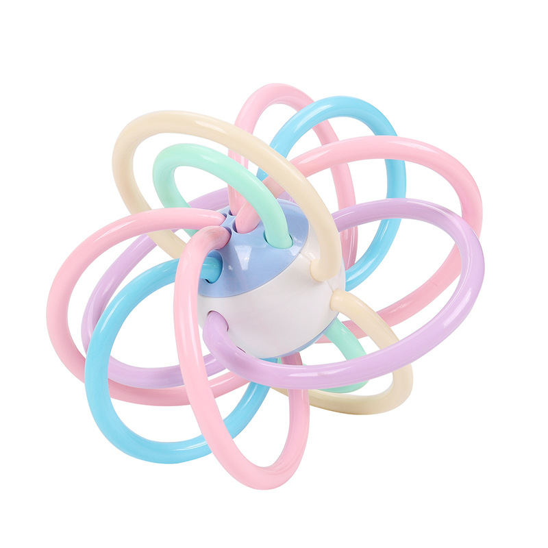 Baby Currently Available Macaron Manhattan Ball Baby Tooth Bite Ball Molar Hand Ball Baby Rattle Toy