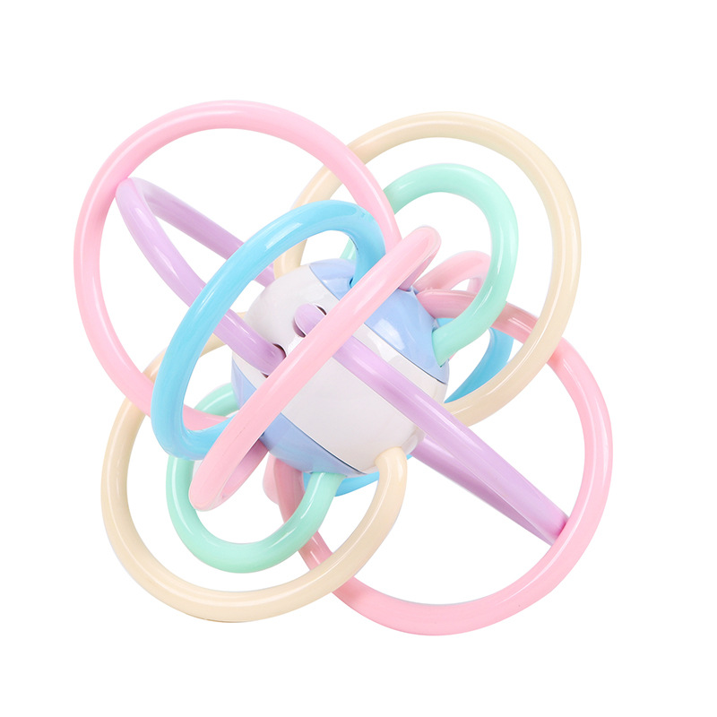 Baby Currently Available Macaron Manhattan Ball Baby Tooth Bite Ball Molar Hand Ball Baby Rattle Toy