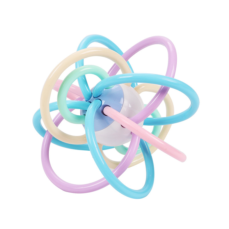 Baby Currently Available Macaron Manhattan Ball Baby Tooth Bite Ball Molar Hand Ball Baby Rattle Toy