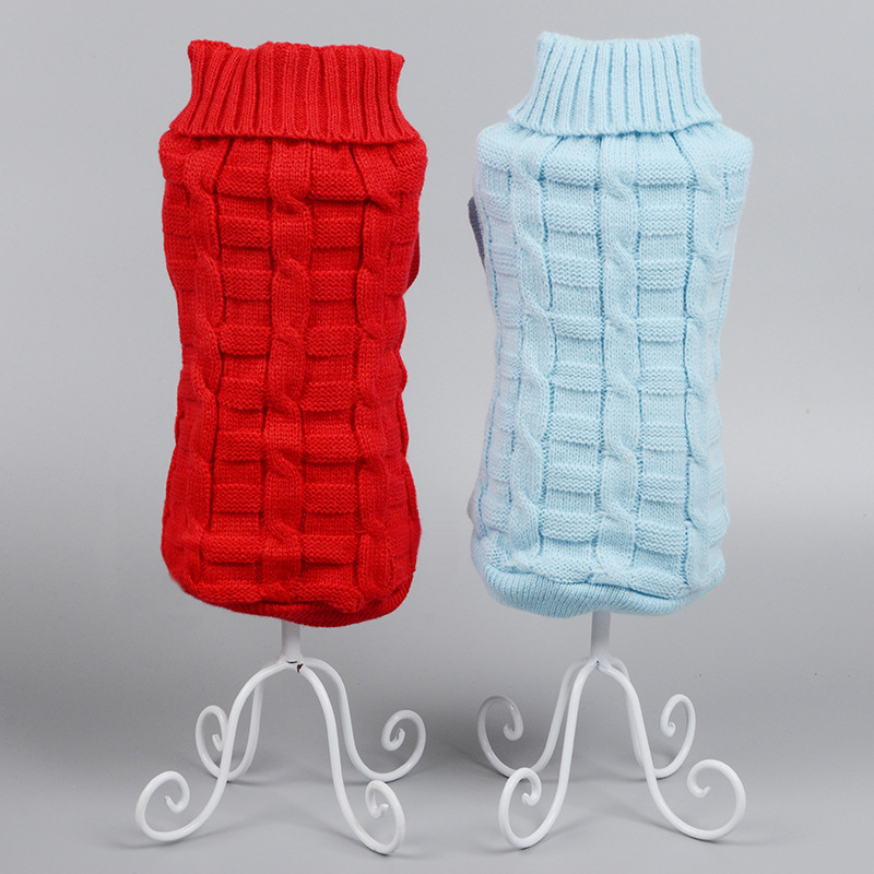 New Hot Sale Cross-Border Hot Pet Clothes Imitation Cashmere Pet Sweater Dog Clothes Pet Supplies