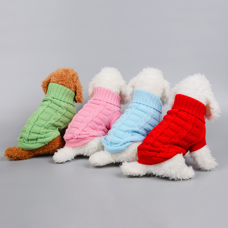 New Hot Sale Cross-Border Hot Pet Clothes Imitation Cashmere Pet Sweater Dog Clothes Pet Supplies