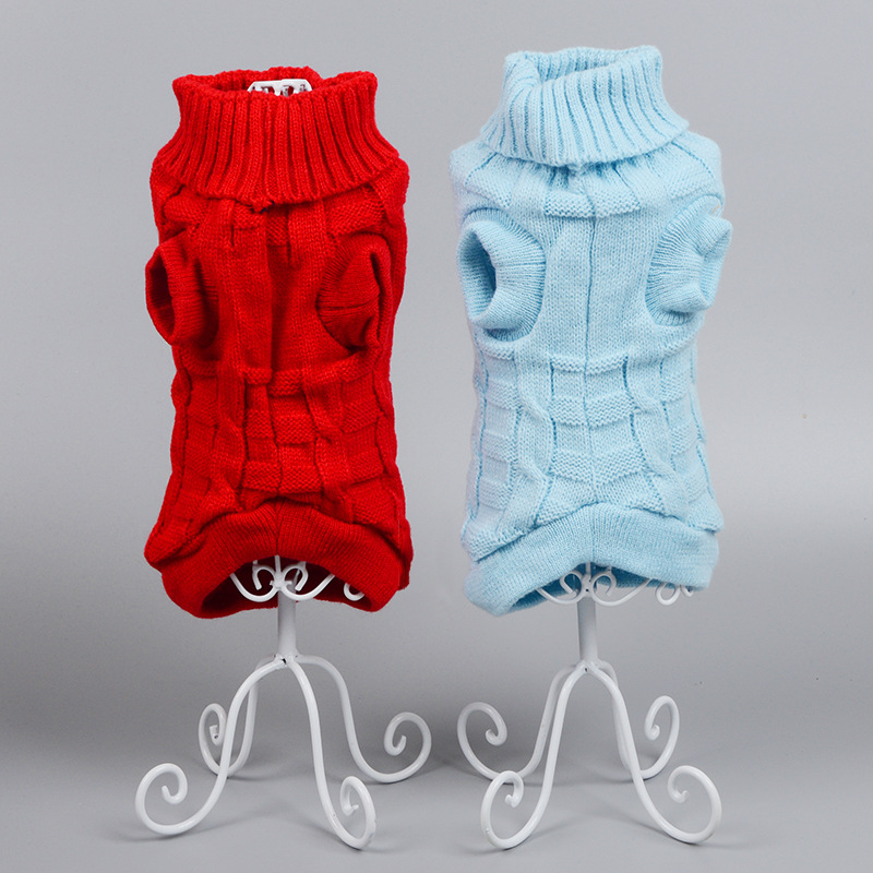 New Hot Sale Cross-Border Hot Pet Clothes Imitation Cashmere Pet Sweater Dog Clothes Pet Supplies
