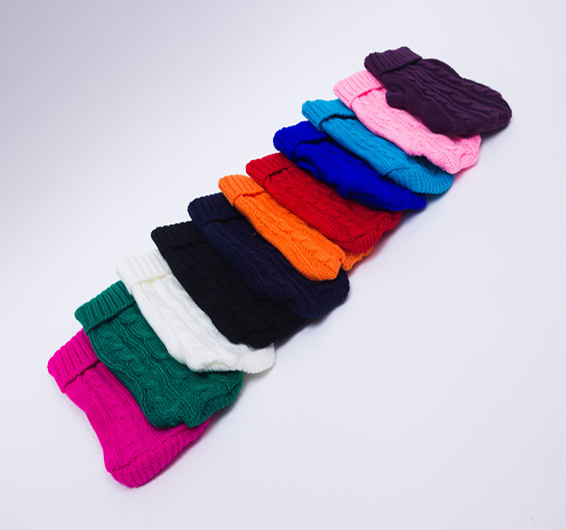 Pet Sweater Wholesale Autumn and Winter Thick Small Size Dog Baby Sweater Puppy Ultra Small Puppy Sweater 10 Colors Pet Sweater Wholesale Autumn and Winter Thick Small Size Dog Baby Sweater Puppy Ultra Small Puppy Sweater 10 Colors
