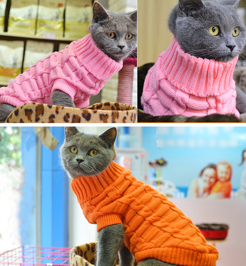 Pet Sweater Wholesale Autumn and Winter Thick Small Size Dog Baby Sweater Puppy Ultra Small Puppy Sweater 10 Colors Pet Sweater Wholesale Autumn and Winter Thick Small Size Dog Baby Sweater Puppy Ultra Small Puppy Sweater 10 Colors