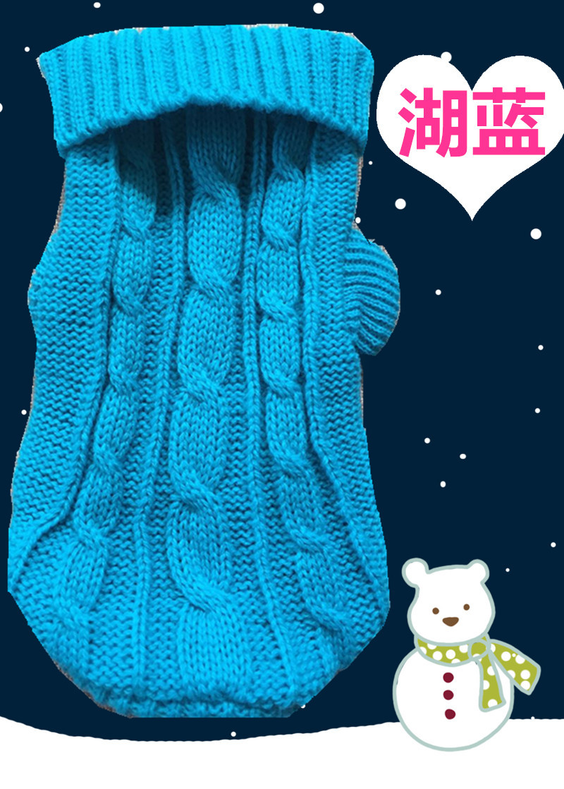Pet Sweater Wholesale Autumn and Winter Thick Small Size Dog Baby Sweater Puppy Ultra Small Puppy Sweater 10 Colors Pet Sweater Wholesale Autumn and Winter Thick Small Size Dog Baby Sweater Puppy Ultra Small Puppy Sweater 10 Colors