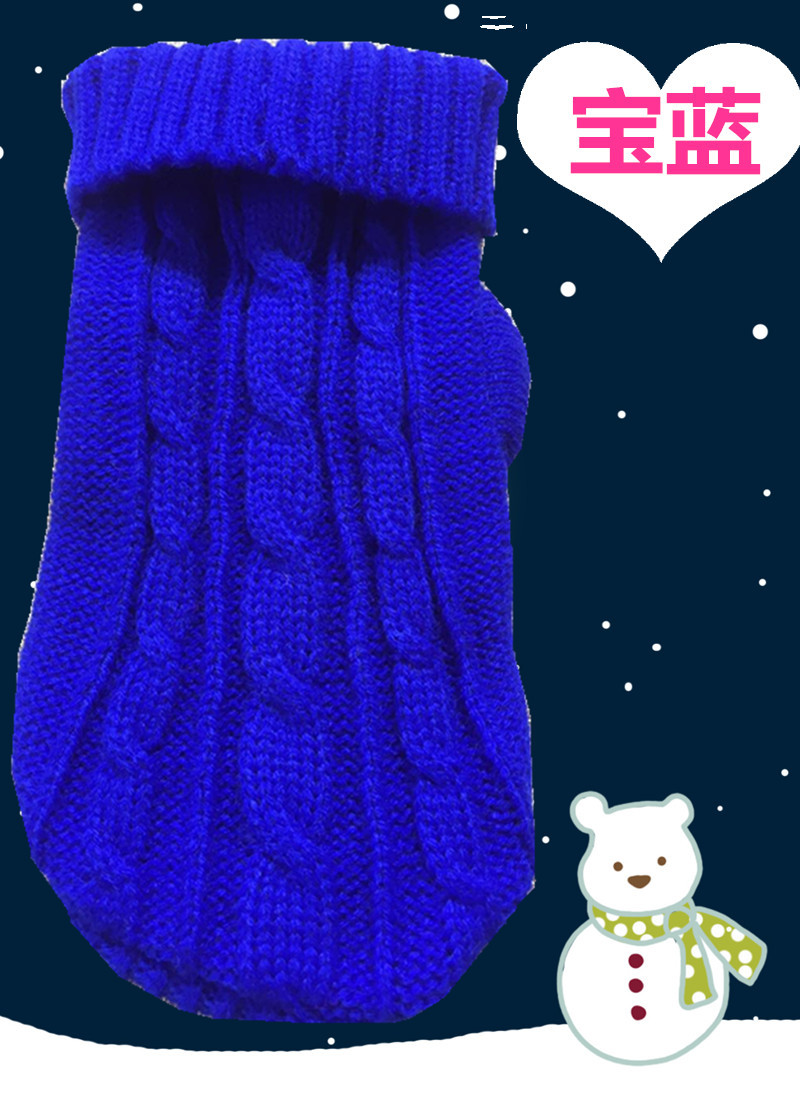 Pet Sweater Wholesale Autumn and Winter Thick Small Size Dog Baby Sweater Puppy Ultra Small Puppy Sweater 10 Colors Pet Sweater Wholesale Autumn and Winter Thick Small Size Dog Baby Sweater Puppy Ultra Small Puppy Sweater 10 Colors