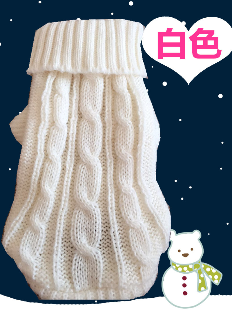 Pet Sweater Wholesale Autumn and Winter Thick Small Size Dog Baby Sweater Puppy Ultra Small Puppy Sweater 10 Colors Pet Sweater Wholesale Autumn and Winter Thick Small Size Dog Baby Sweater Puppy Ultra Small Puppy Sweater 10 Colors