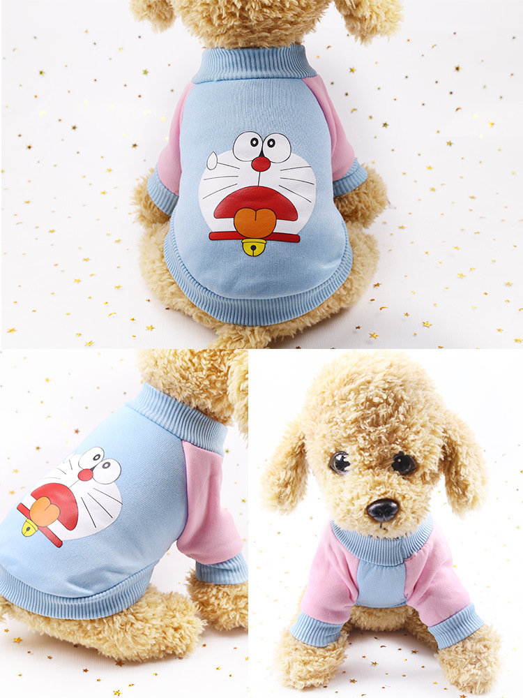 Clothes Spring Autumn and Winter Clothing Teddy Pet Supplies Cute Cartoon Cat Sweater Golden Retriever Big Dog Clothing Clothes Spring Autumn and Winter Clothing Teddy Pet Supplies Cute Cartoon Cat Sweater Golden Retriever Big Dog Clothing