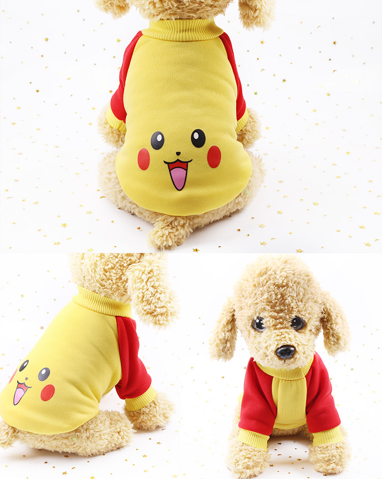 Clothes Spring Autumn and Winter Clothing Teddy Pet Supplies Cute Cartoon Cat Sweater Golden Retriever Big Dog Clothing Clothes Spring Autumn and Winter Clothing Teddy Pet Supplies Cute Cartoon Cat Sweater Golden Retriever Big Dog Clothing