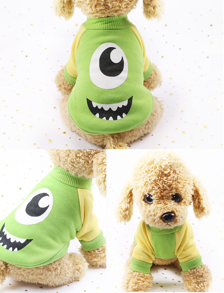 Clothes Spring Autumn and Winter Clothing Teddy Pet Supplies Cute Cartoon Cat Sweater Golden Retriever Big Dog Clothing Clothes Spring Autumn and Winter Clothing Teddy Pet Supplies Cute Cartoon Cat Sweater Golden Retriever Big Dog Clothing