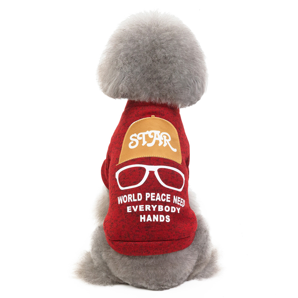 Pet Kitty Dog Clothes Clothing Supplies Teddy Autumn and Winter New Products in Stock Wholesale 19 Hat with Glasses Sweater Pet Kitty Dog Clothes Clothing Supplies Teddy Autumn and Winter New Products in Stock Wholesale 19 Hat with Glasses Sweater
