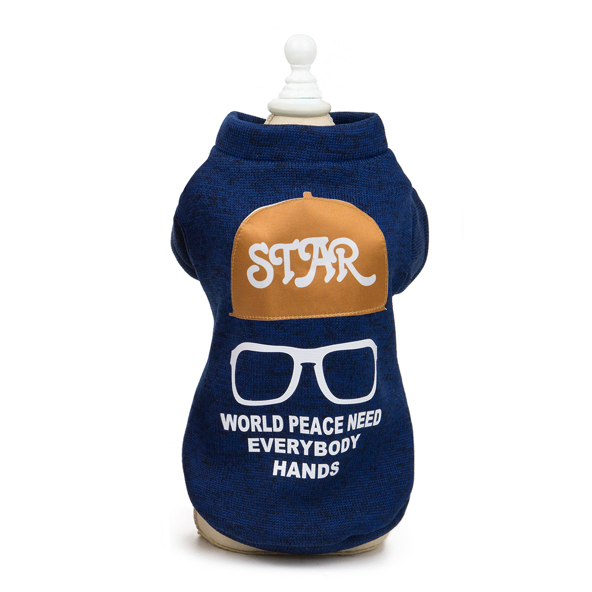 Pet Kitty Dog Clothes Clothing Supplies Teddy Autumn and Winter New Products in Stock Wholesale 19 Hat with Glasses Sweater Pet Kitty Dog Clothes Clothing Supplies Teddy Autumn and Winter New Products in Stock Wholesale 19 Hat with Glasses Sweater