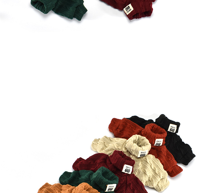 Hot Pet Turtleneck Knitting Sweater Threedimensional Embroidery Collar Cat and Dog Sweater Dog Clothes Autumn and Winter Hot Pet Turtleneck Knitting Sweater Threedimensional Embroidery Collar Cat and Dog Sweater Dog Clothes Autumn and Winter